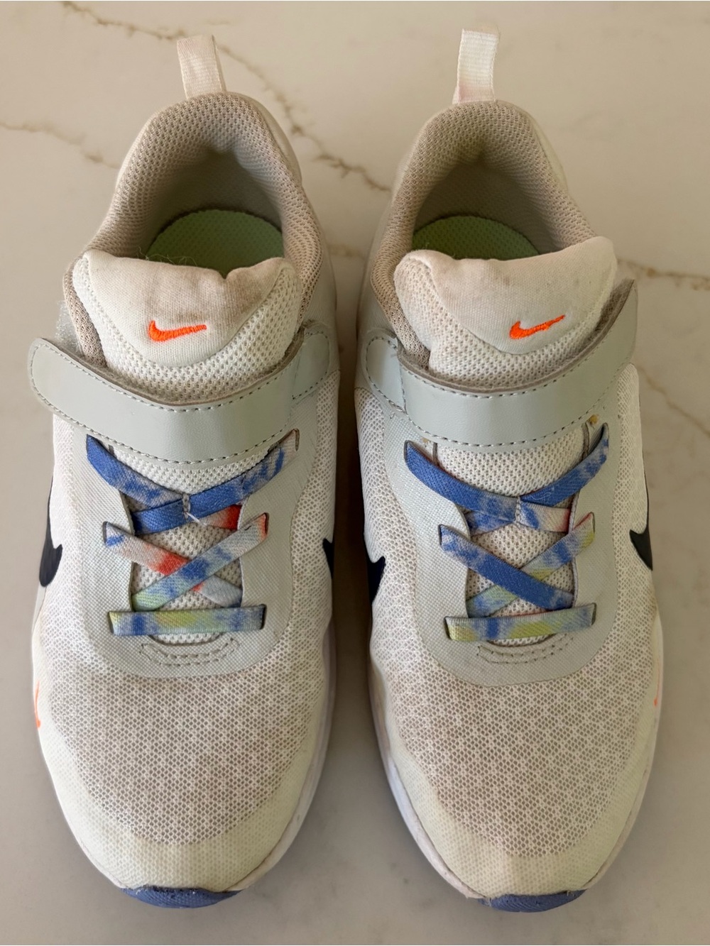 Nike Flex Runner 3 Kids Sneakers White Multi Color Size 13C